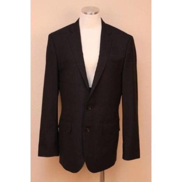 JCrew $425 Mens Ludlow 2 button Italian Wool Jacket 42L Navy ALTERED